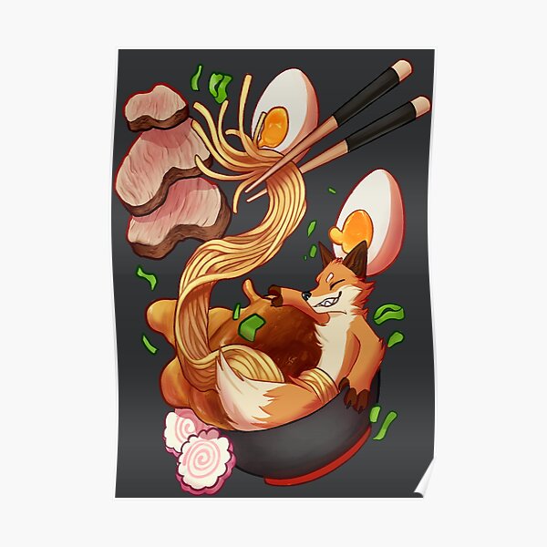 Ramen Fox Poster
