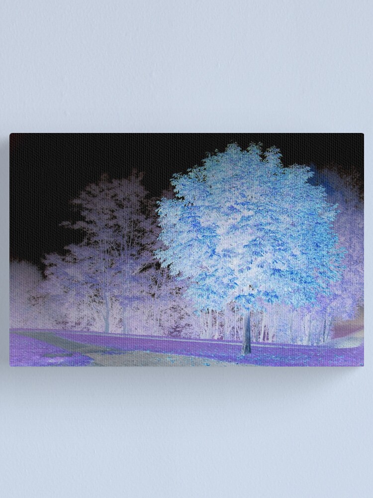 Alternate view of Inverted chestnut in blue-purple Canvas Print