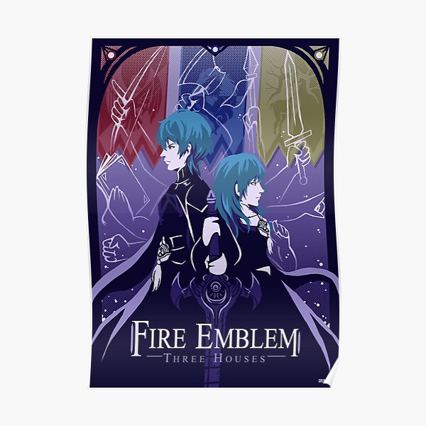 Fire Emblem Trois maisons Poster
