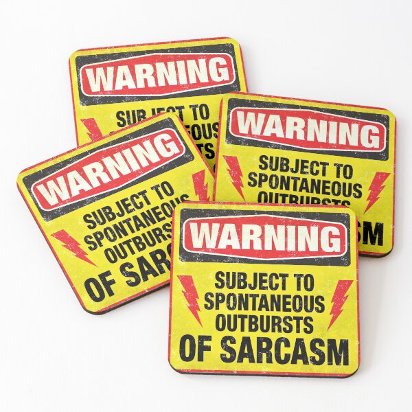 Item preview, Sarcasm - Funny Joke Signs designed and sold by -Koleidescope.