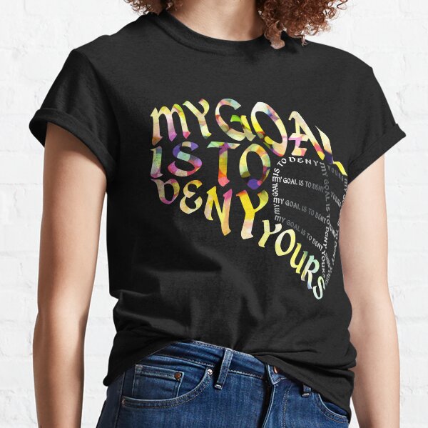 Lacrosse Goalie Quote Text Art Classic T-Shirt