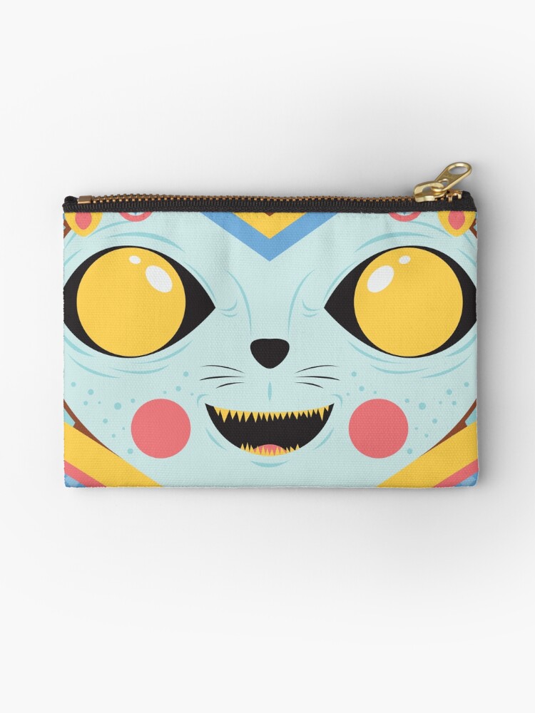 Thumbnail 1 of 4, Zipper Pouch, KUCING designed and sold by artistechnology.