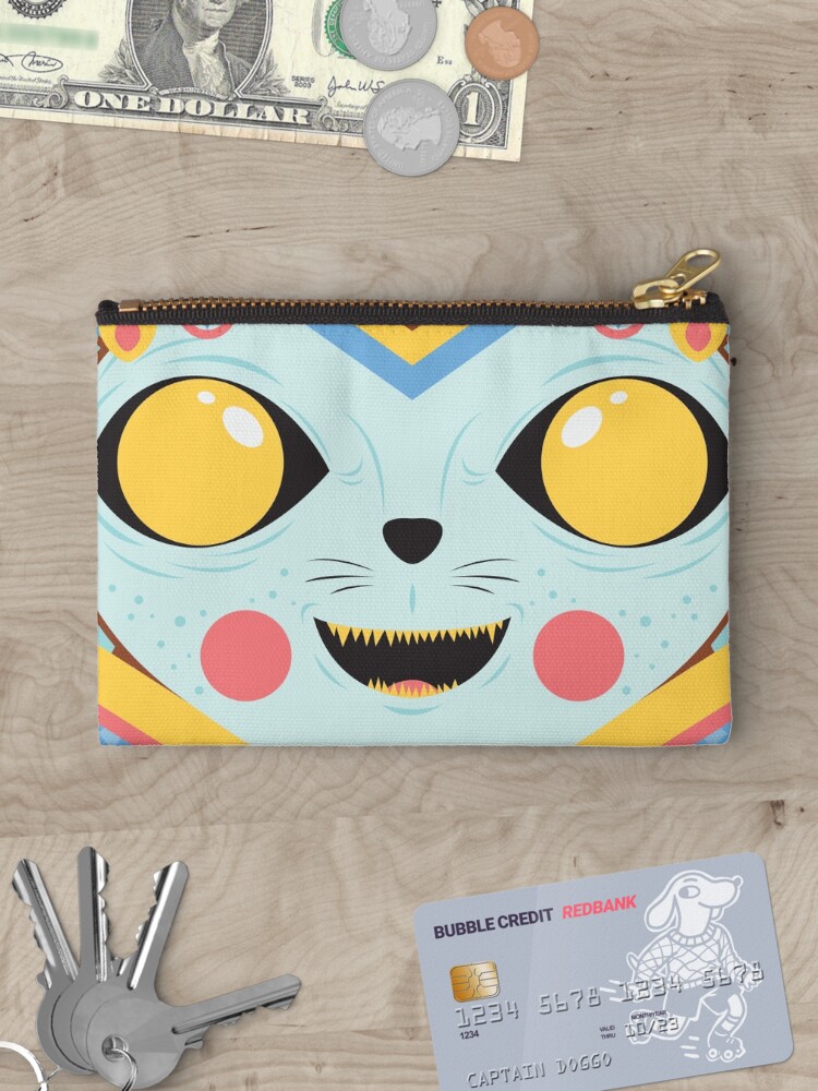 Thumbnail 3 of 4, Zipper Pouch, KUCING designed and sold by artistechnology.