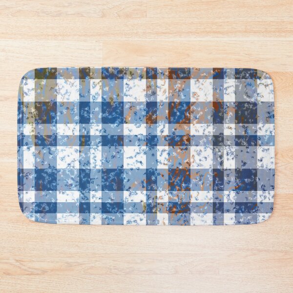 Item preview, Distressed Blue and White Plaid designed and sold by MarkUK97.