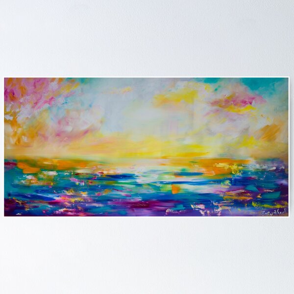 Colourful Sunset Pattern Poster