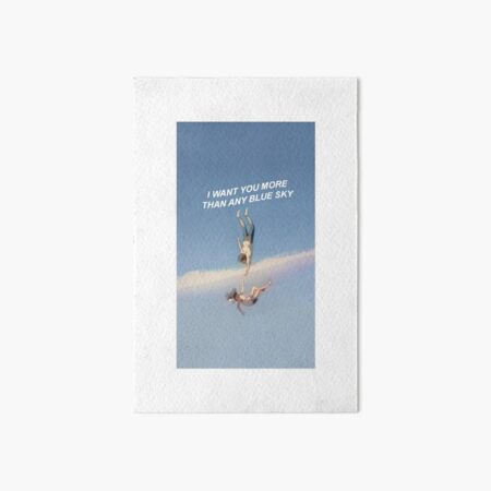 I want you more than any blue sky - weathering with you Art Board Print