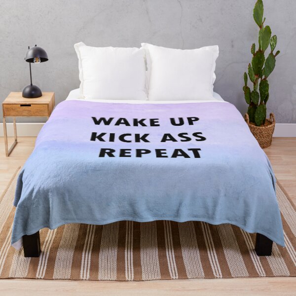 Item preview, Wake up. Kick ass. Repeat designed and sold by MissMarvel15.