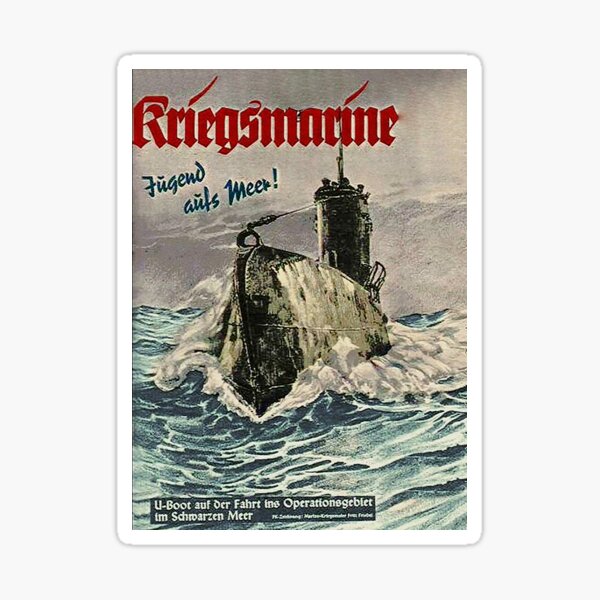 U Boat ...German Kriegsmarine WWII Sticker