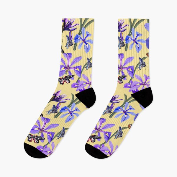 Item preview, Irises and Butterflies  designed and sold by RoxanneG.