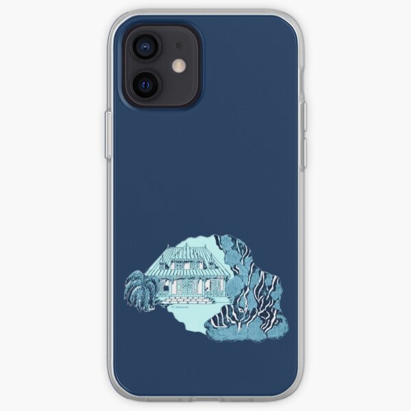 Reunion Island. Color background iPhone Soft Case
