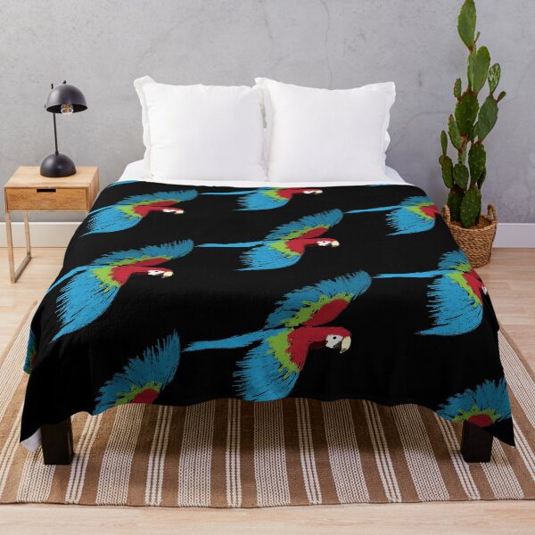 Item preview, Artwork of Scarlet Macaw Parrot in Flight designed and sold by JD's Shop.