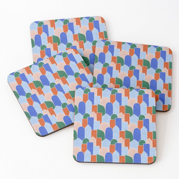 Item preview, Stained Glass Blocks in Blues designed and sold by alicemoore.