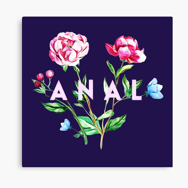 Anal (Flowers) Canvas Print