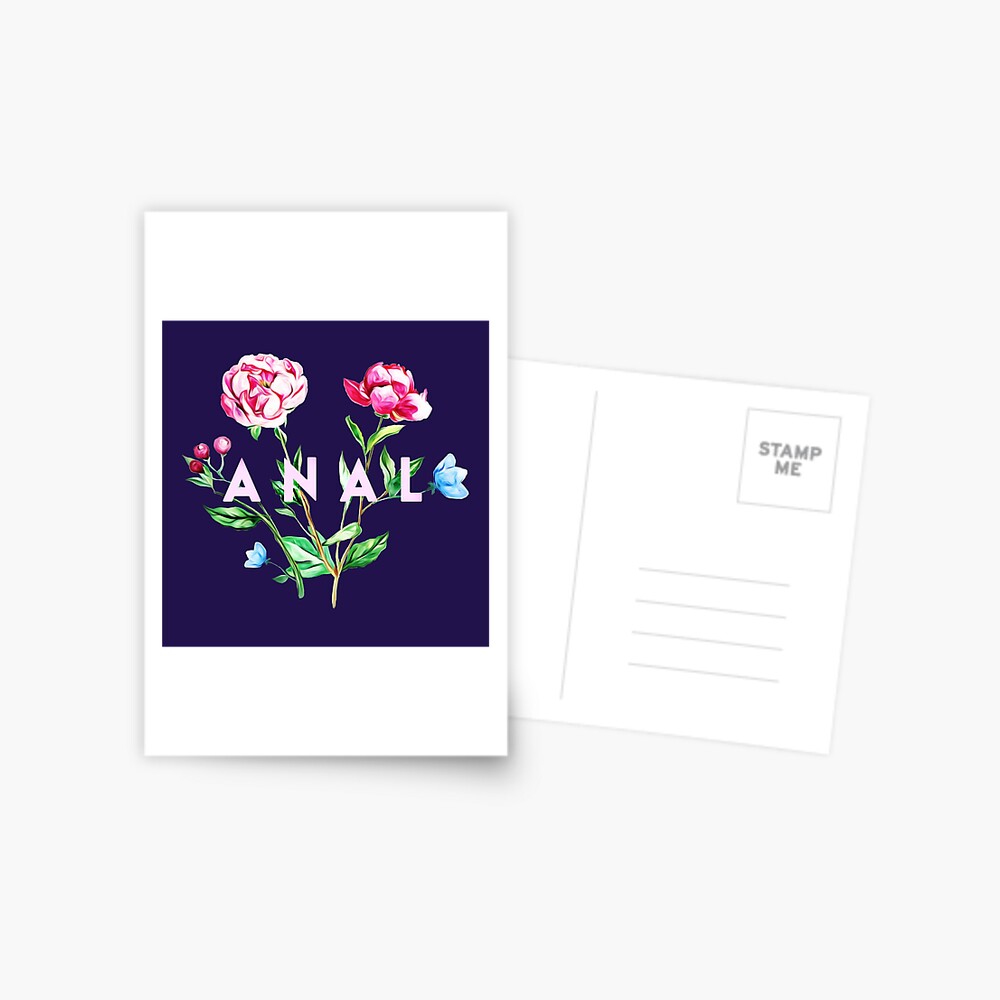 Anal (Flowers) Postcard