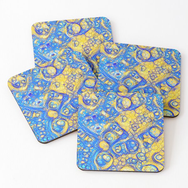 Item preview, Yellow and Blue abstraction designed and sold by blackhalt.