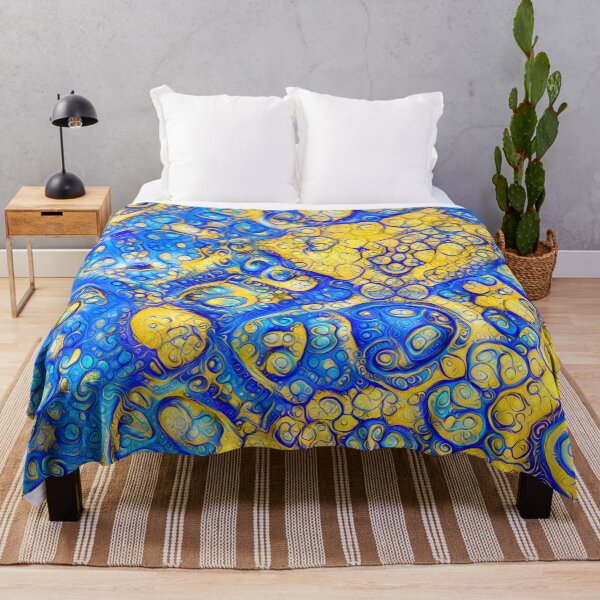 Item preview, Yellow and Blue abstraction designed and sold by blackhalt.