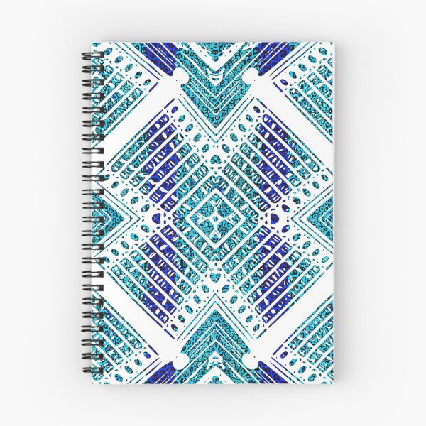 Artikelvorschau, Aquamarines und blaues Ankara-afrikanisches abstraktes Druck-Muster-Design - geometrische Formen entworfen und verkauft von balbert3.