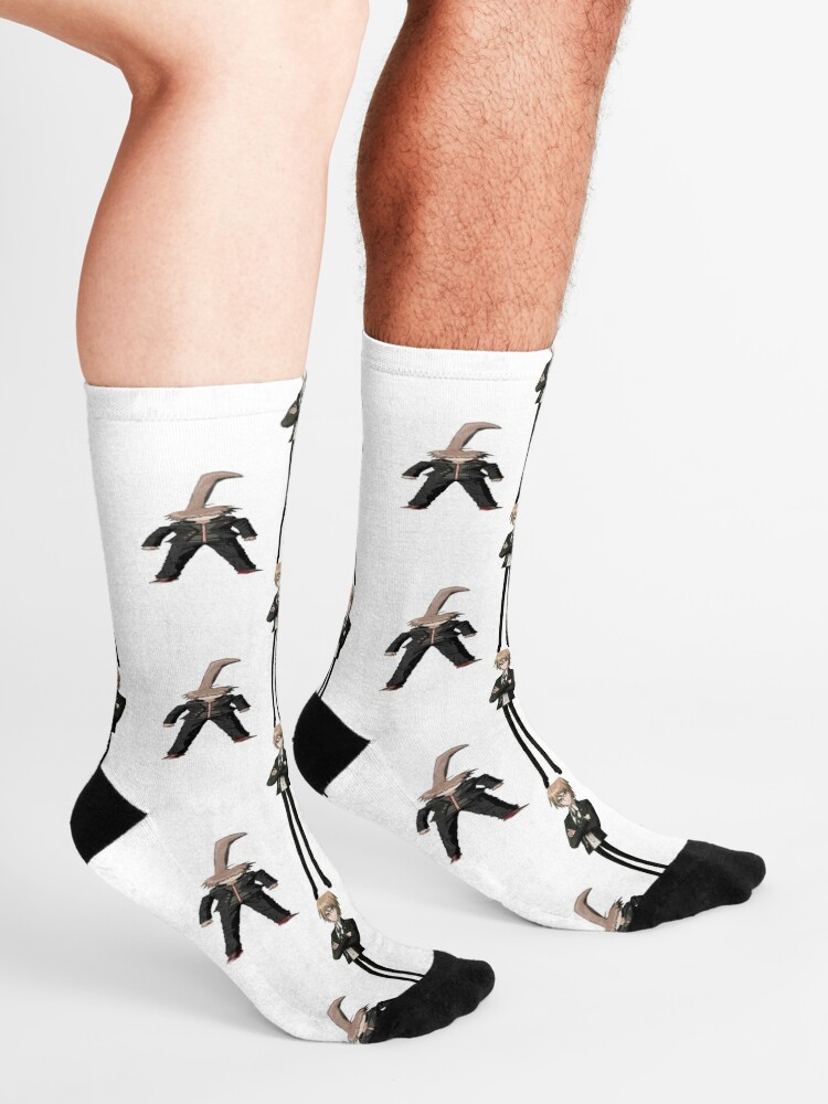 "cursed danganronpa image" Socks by thememesclub | Redbubble