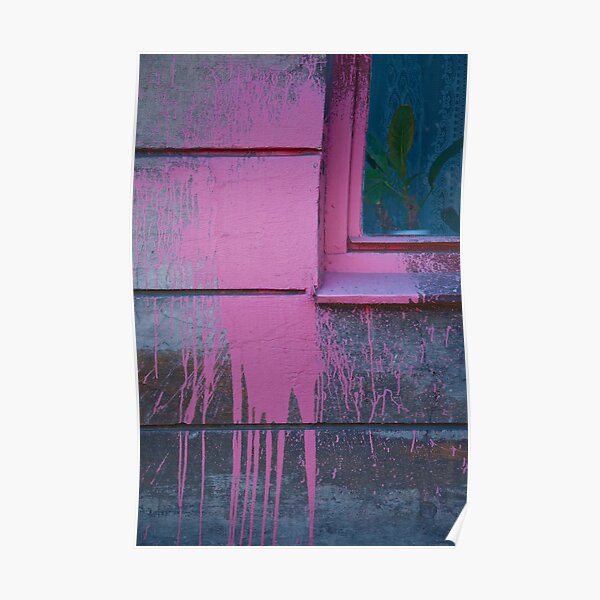 "Splash of Pink" Krakow, Poland Poster
