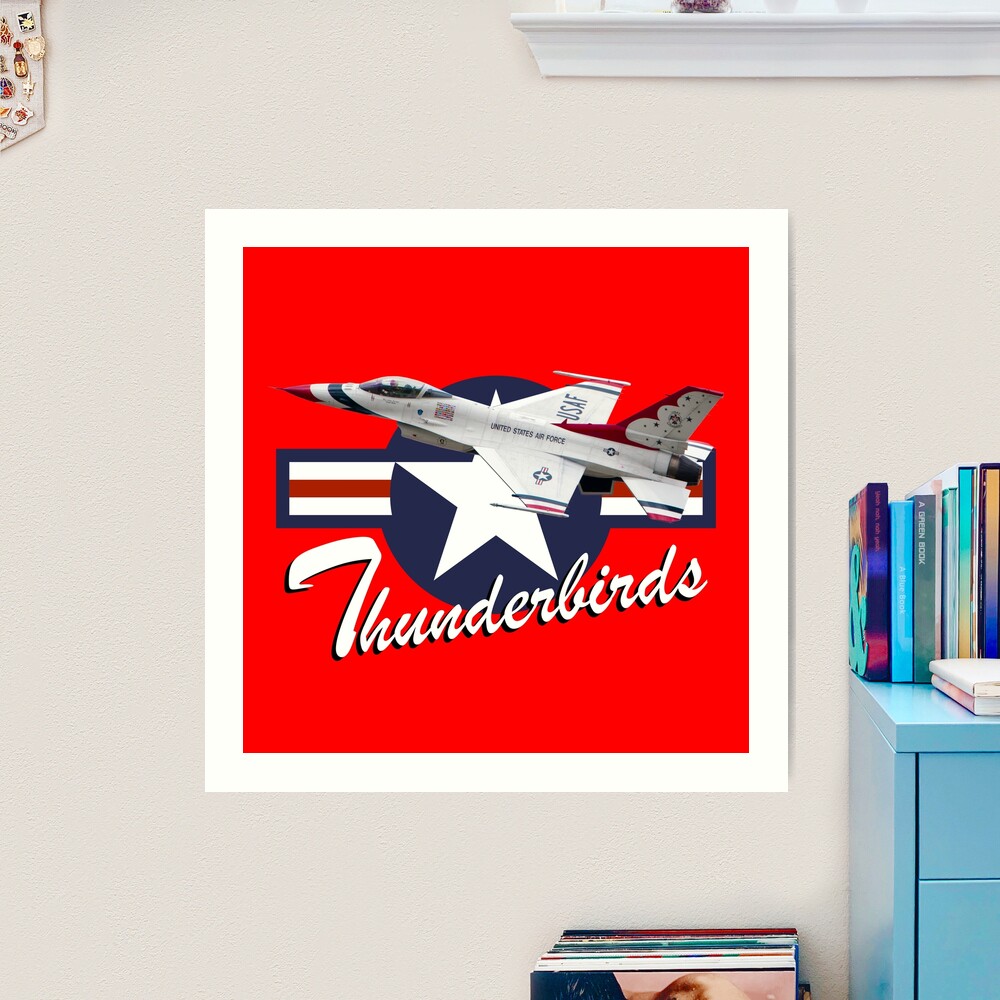 Thunderbirds aviation art giclee canvas print by good D.A.M. for your Military decor, Home decor, Motorsport & Transportation Art