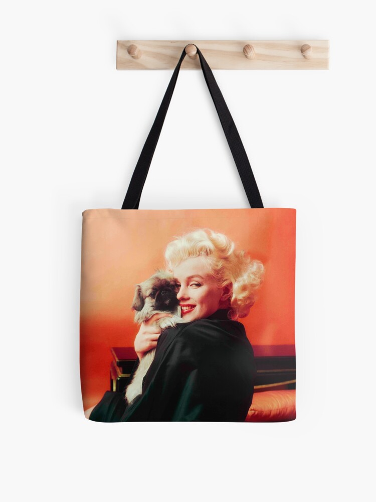 Marilyn Monroe Goes Oriental With Her Pekingese Dog in NY - circa 1962 Tote  Bag for Sale by BritishYank