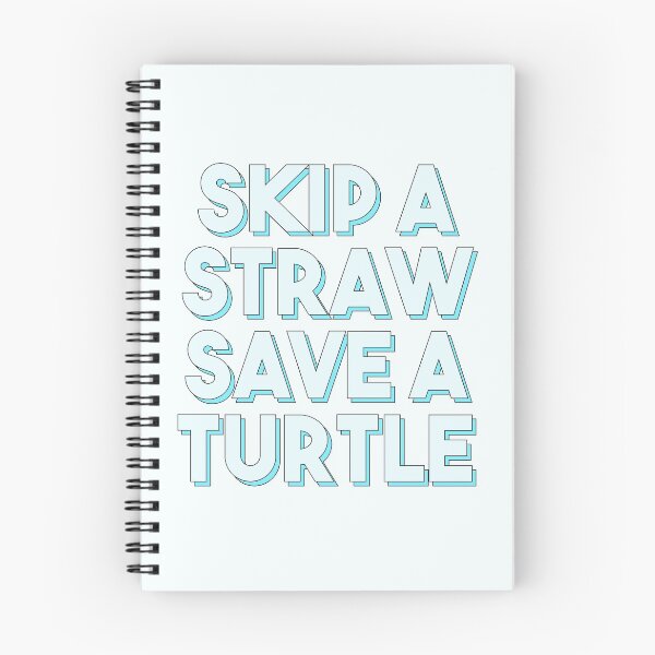 Item preview, Skip a straw, save a turtle - Turquoise designed and sold by kassiopeiia.