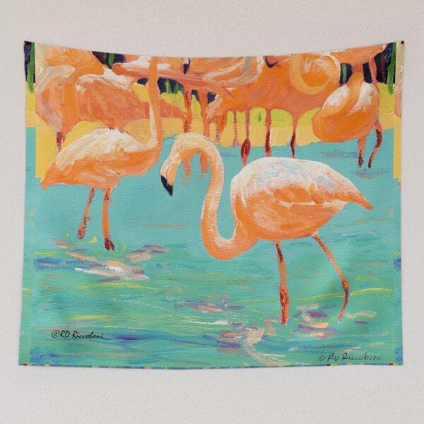 Item preview, Bathing Beauty Flamingo's  designed and sold by RDRiccoboni.