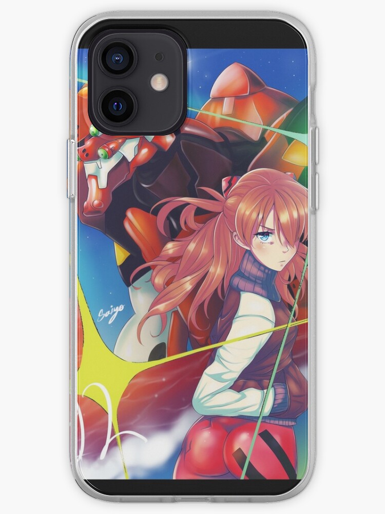 Asuka Langley Soryu X Eva 02 Neon Genesis Evangelion Iphone Case By H4run4 Redbubble