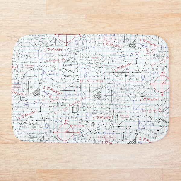 Math Homework Bath Mat