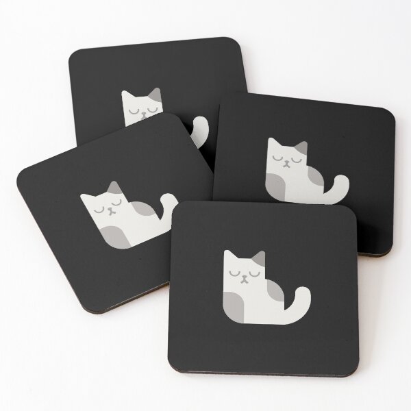 Item preview, Cartoon Cat Sitting (Grey/Dark grey) designed and sold by Isadu04.