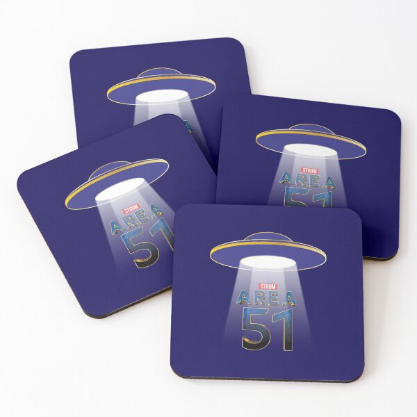 Item preview, Strom Area 51 blue Alien Spaceship (UFO) with 3D text effect designed and sold by Akram96.