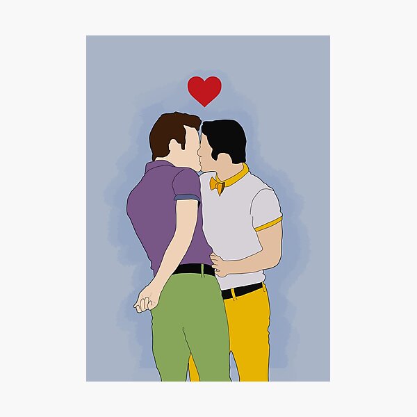 Aperçu de l'œuvre Klaine Kissing créée et vendue par byebyesally.
