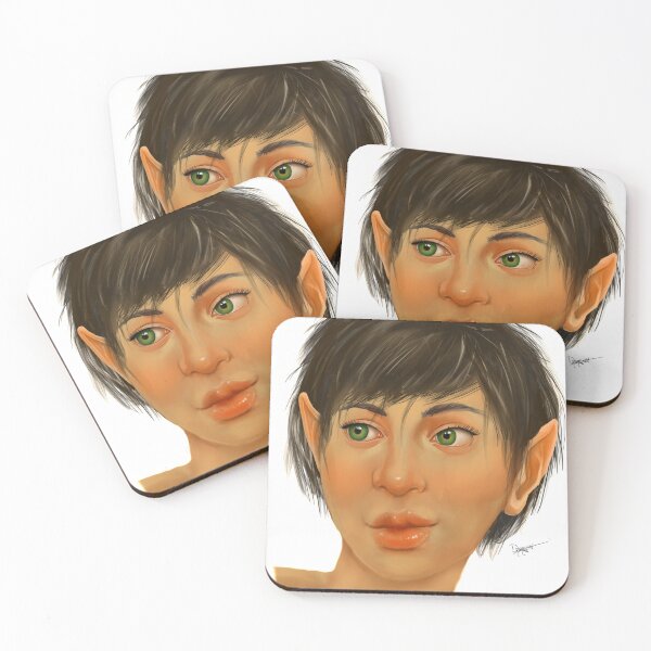 Item preview, Halfling Portrait Digital Painting designed and sold by pixiegutsGB.
