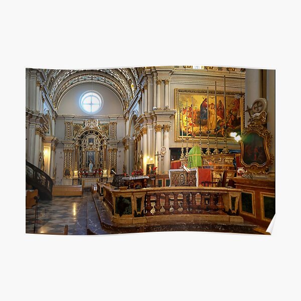 Naxxar Parish Church Malta 1630 A.D. Poster