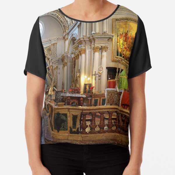 Naxxar Parish Church Malta 1630 A.D. Chiffon Top