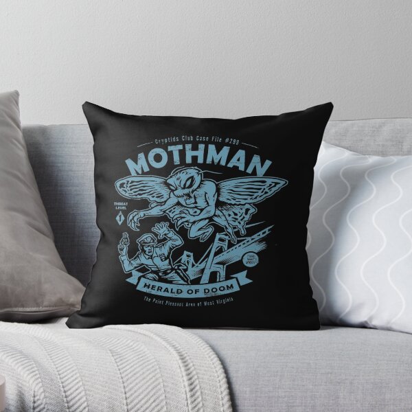 Mothman - Cryptids Club Case file #299 Throw Pillow