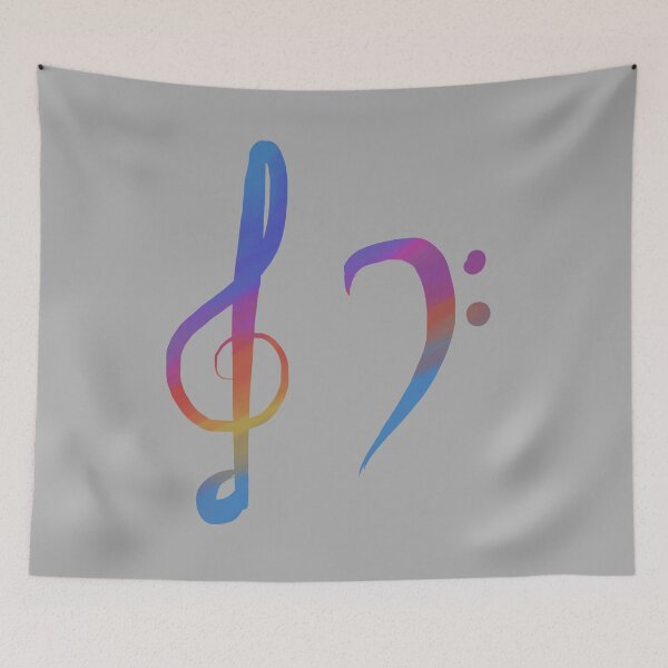 Item preview, Treble clef and base clef  designed and sold by zgligani.