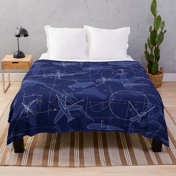 Aerodynamics Throw Blanket