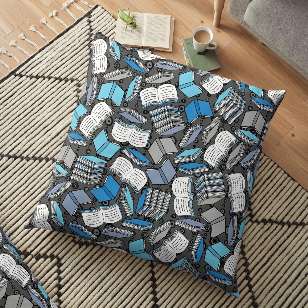 So Many Books... Floor Pillow