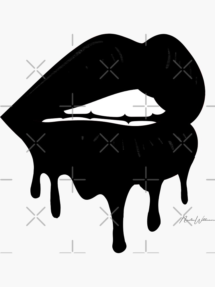"Lip Drip By Nicole William" Sticker by alexvoss Redbubble