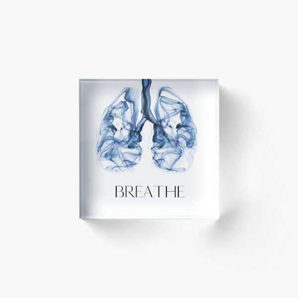 Wim Hof Breathe Acrylic Block