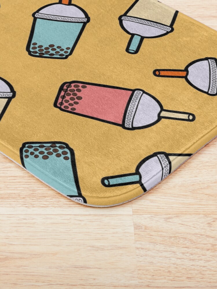 Alternate view of Bubble Tea Pattern Bath Mat