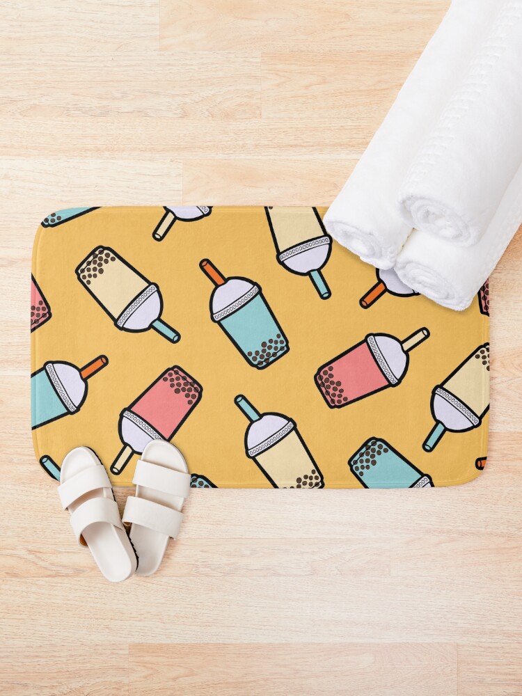Alternate view of Bubble Tea Pattern Bath Mat