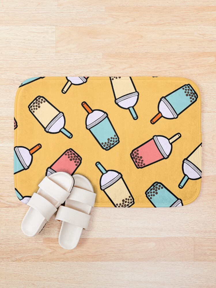 Alternate view of Bubble Tea Pattern Bath Mat