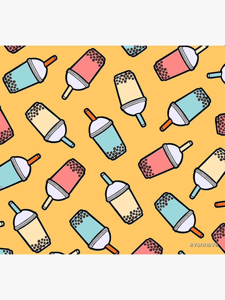 Bubble Tea Pattern by evannave