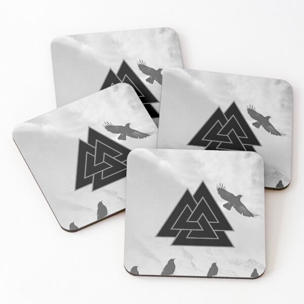Artikelvorschau, Valknut-Symboldesign und Odins Raben | Hrungnirs Herz, nordische und Wikingerkunst entworfen und verkauft von Time Nomads.