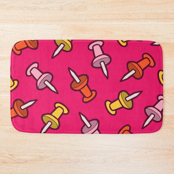 Item preview, Map Tack Pattern in Pink designed and sold by evannave.
