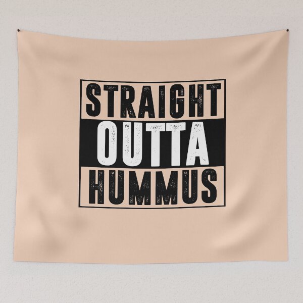 Item preview, Straight Outta Hummus Funny Tee design designed and sold by trueblue0036.