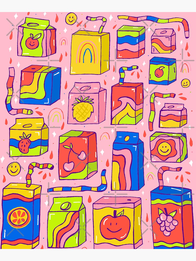 Juice Box Print by doodlebymeg
