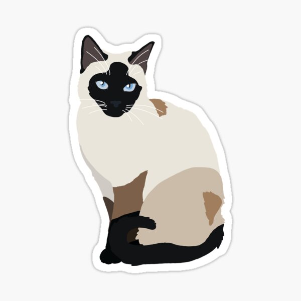 Point Cat Stickers Redbubble